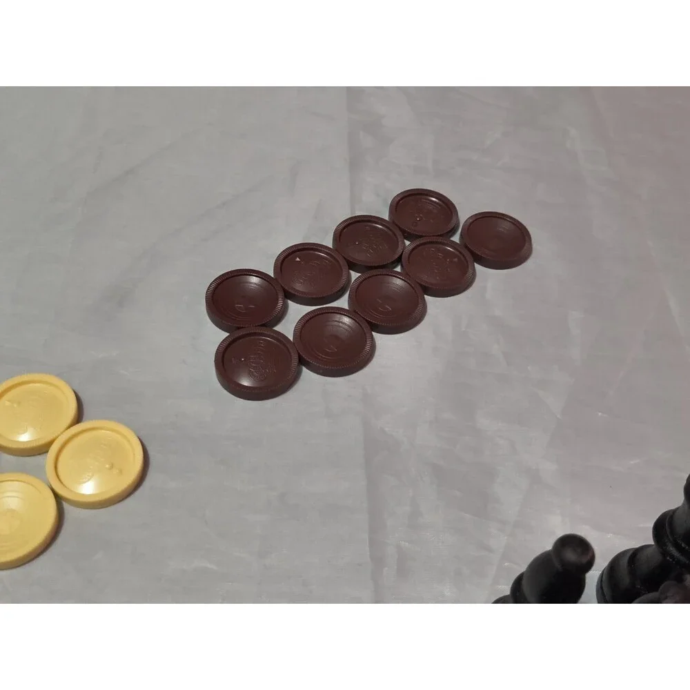 Random Replacement Board Game Pieces Wooden Chess, Checkers, Dices, Variety